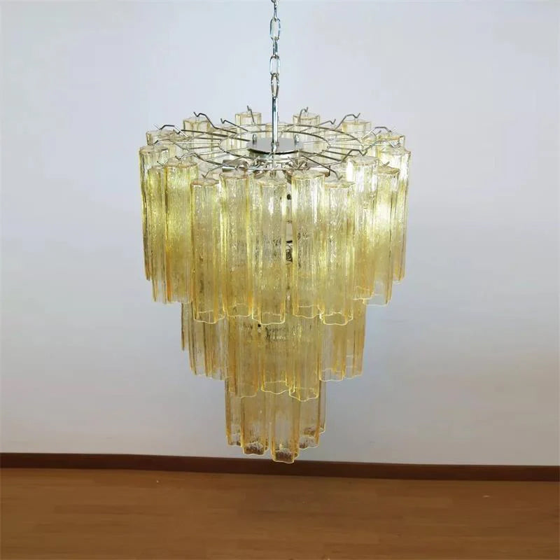 Tronchi Glass Tube Chandelier