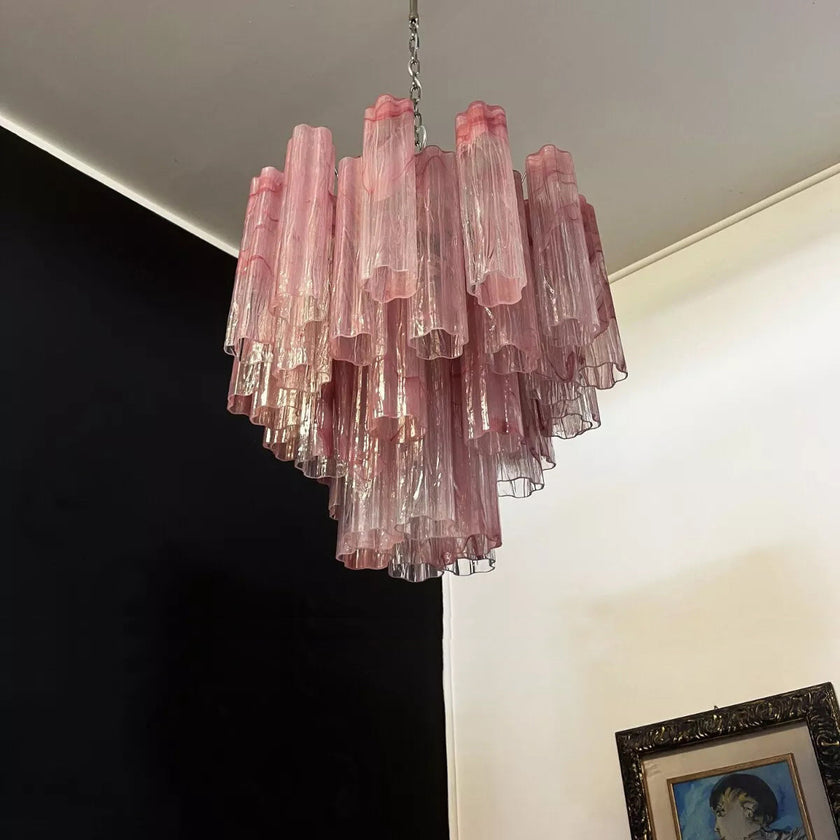 Tronchi Glass Tube Chandelier