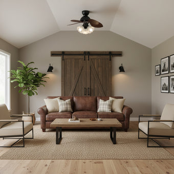 Tropica Palm Ceiling Fan Light