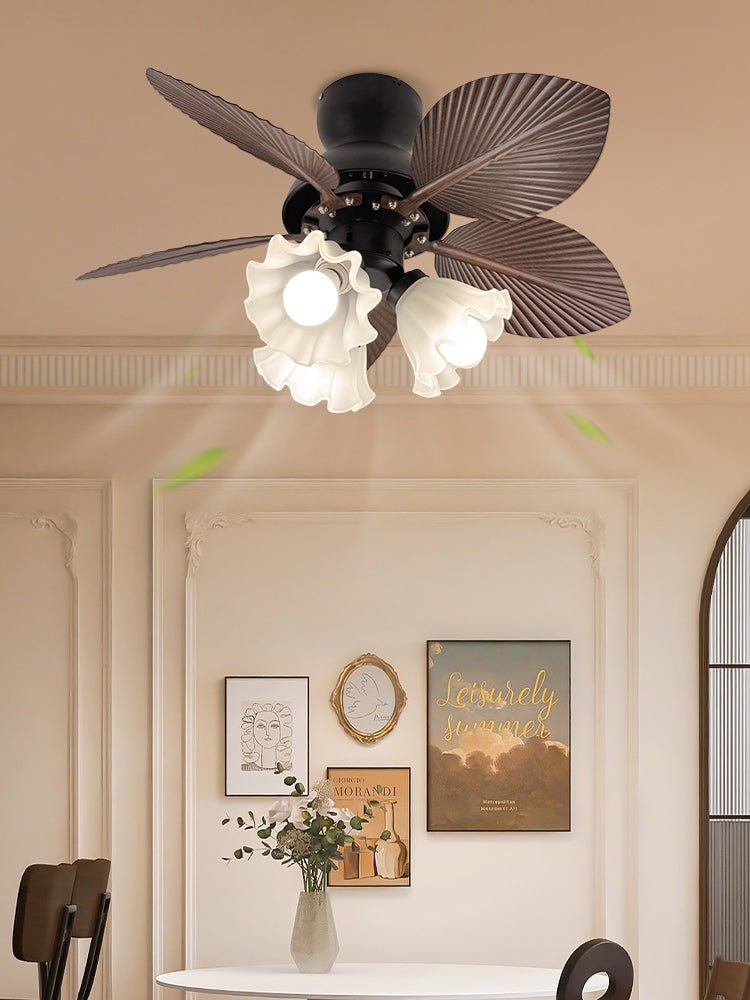 Tropica Palm Ceiling Fan Light