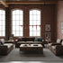 U-Shaped Wrought Iron Chandelier