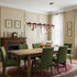 U-Shaped Wrought Iron Chandelier