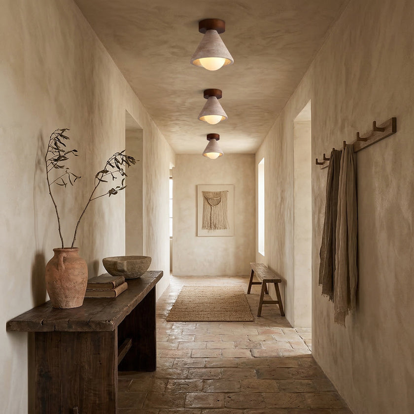 Vaarnii Travertine Ceiling Light