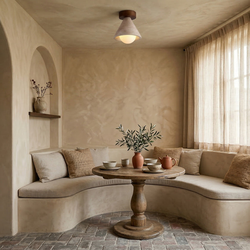 Vaarnii Travertine Ceiling Light