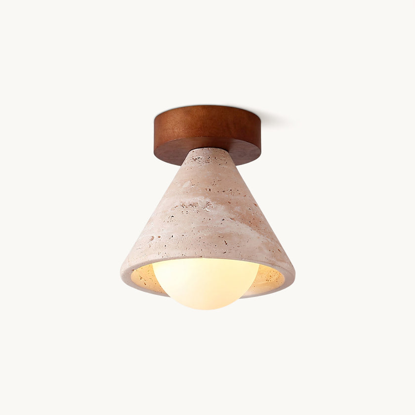 Vaarnii Travertine Ceiling Light