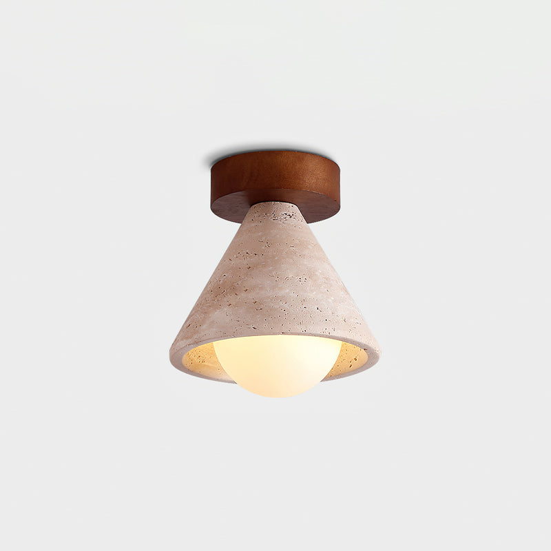 Vaarnii Travertine Ceiling Light
