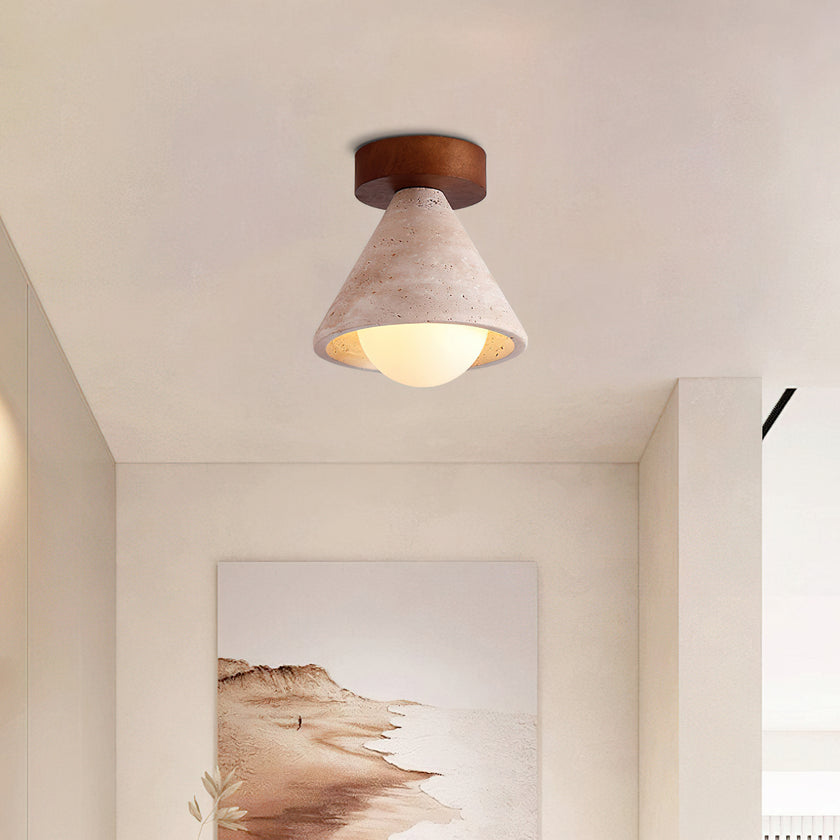 Vaarnii Travertine Ceiling Light
