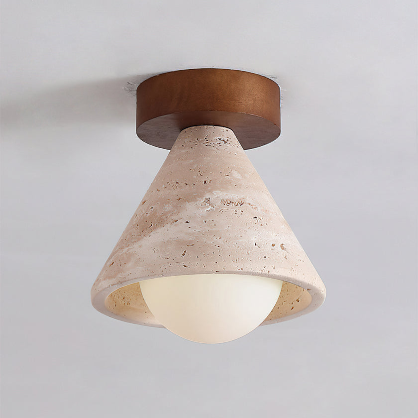 Vaarnii Travertine Ceiling Light
