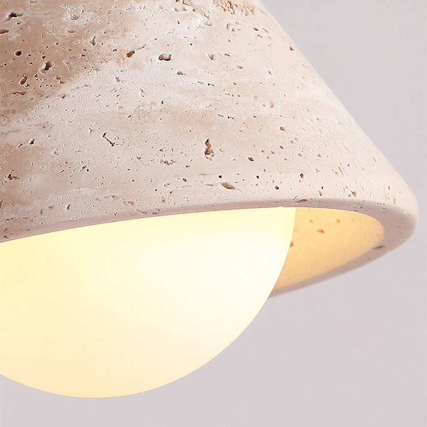 Vaarnii Travertine Ceiling Light