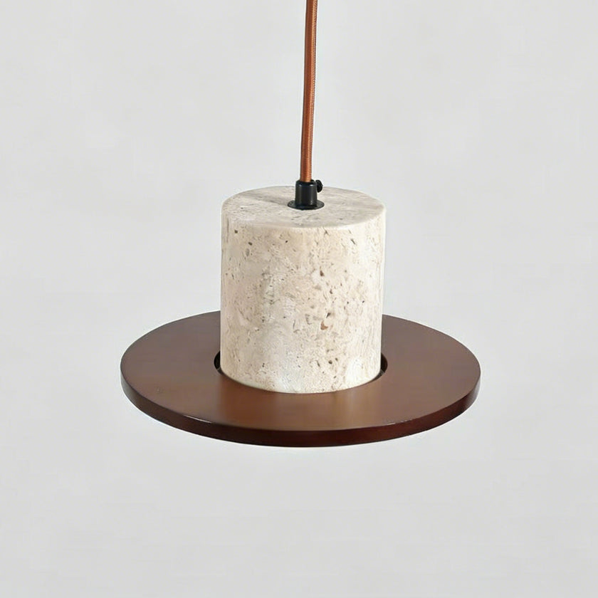 Velmora Travertine Pendant Light