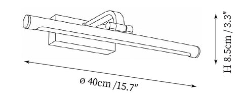 Aplique de Pared Veyric — Planos de dimensiones 1
