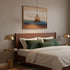 Vintage Brass Glass Pendant Lamp