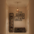 Vintage Brass Glass Pendant Lamp