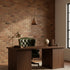 Vintage Brass Glass Pendant Lamp