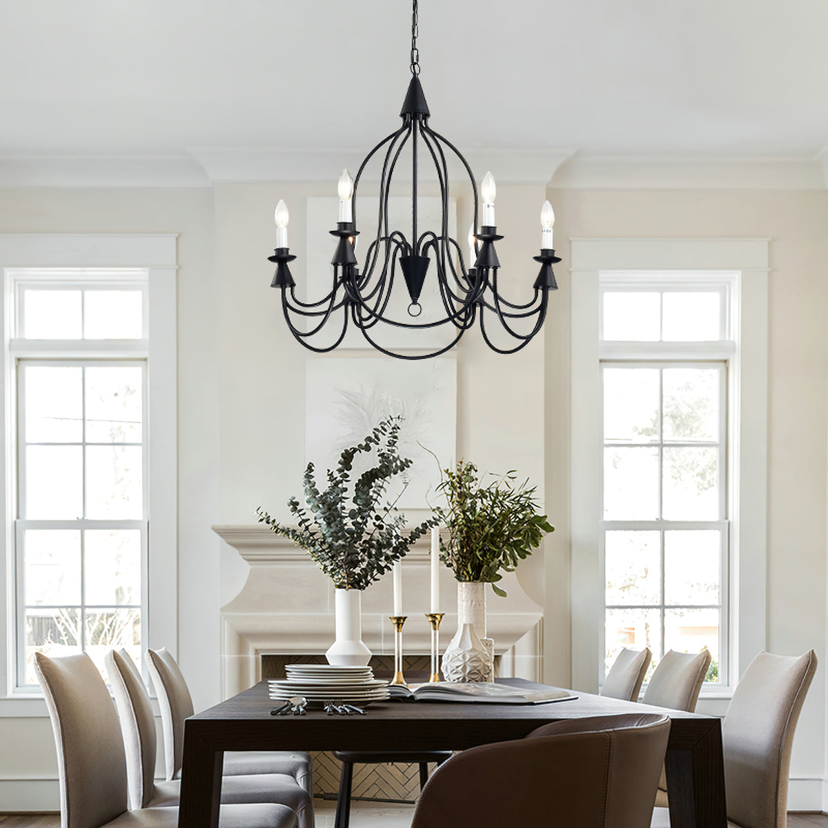 Vintage Candlestick Chandelier – detail 2
