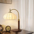 Vintage Fabric Wood Table Lamp