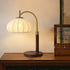 Vintage Fabric Wood Table Lamp