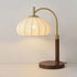 Vintage Fabric Wood Table Lamp