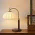 Vintage Fabric Wood Table Lamp
