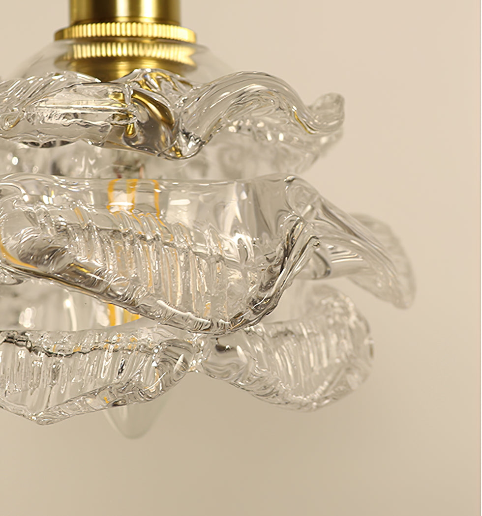 Vintage Rose Glass Wall Light
