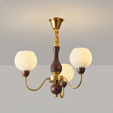 Vintage Textured Glass Chandelier – detail 21