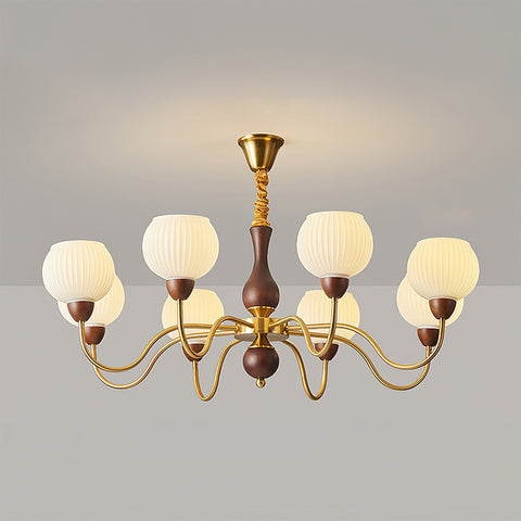 Vintage Textured Glass Chandelier – detail 23