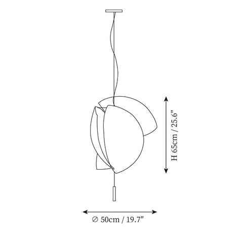 ثريا Voiles — رسومات الأبعاد 1