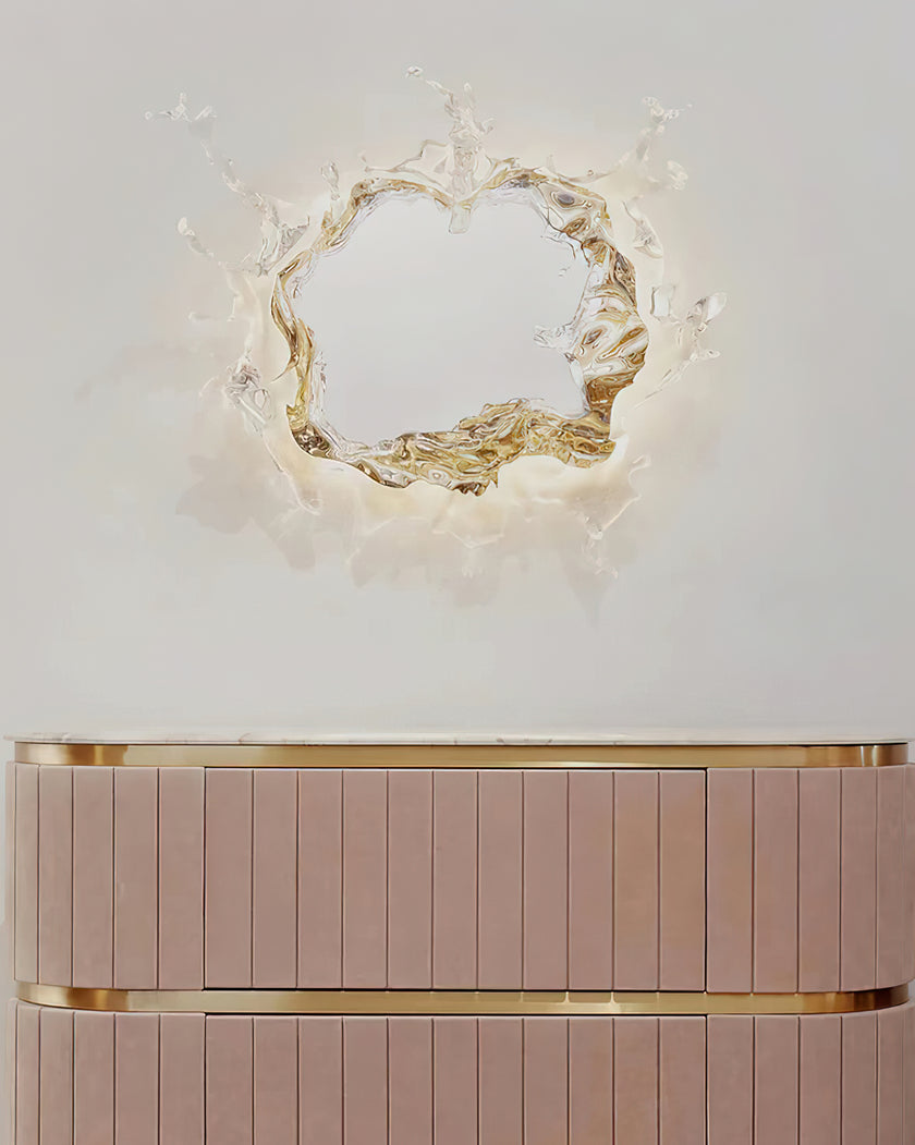 Water Mirror Flower Wall Lamp