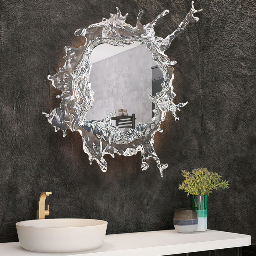 مصباح حائط بمرآة مائية على شكل زهرة