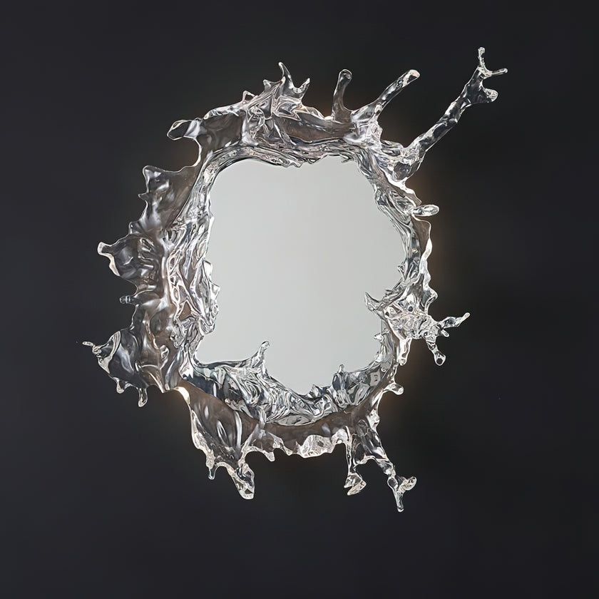 مصباح حائط بمرآة مائية على شكل زهرة
