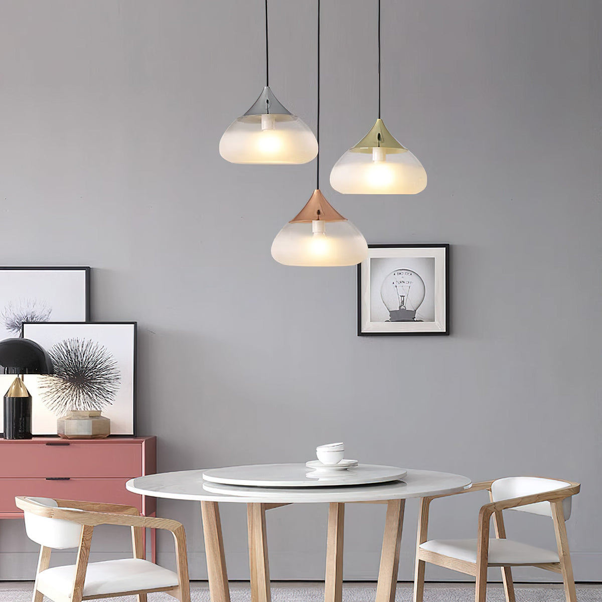Water Drop Glass Pendant Light – detail 2