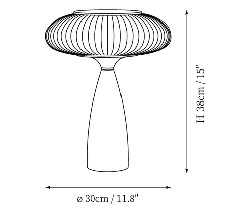 Lampe de Table Welma — Plans de dimensions 1