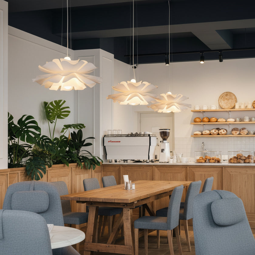 White Lotus Pendant Light