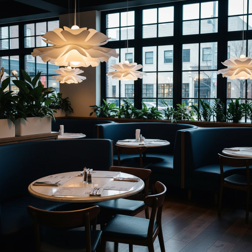 White Lotus Pendant Light