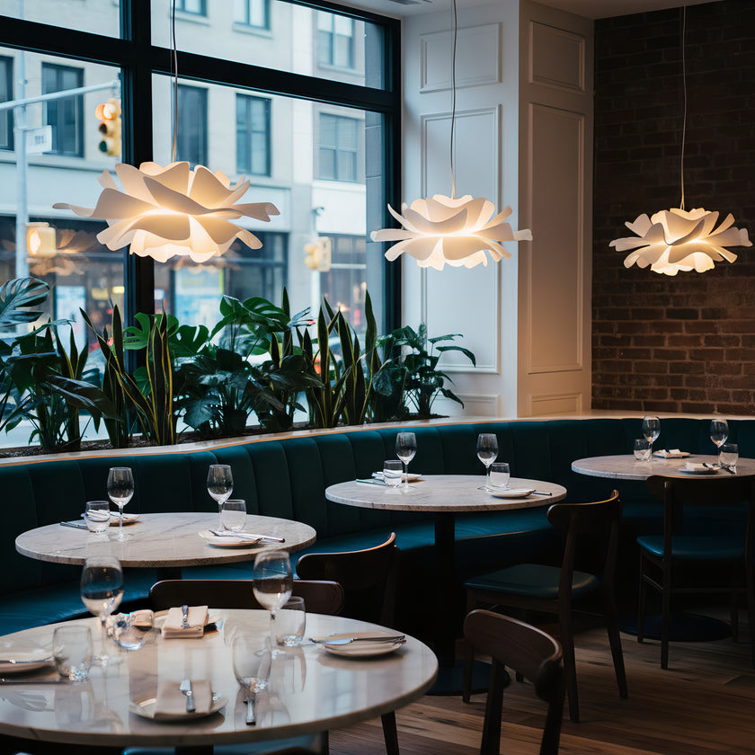 White Lotus Pendant Light
