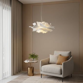 White Lotus Pendant Light