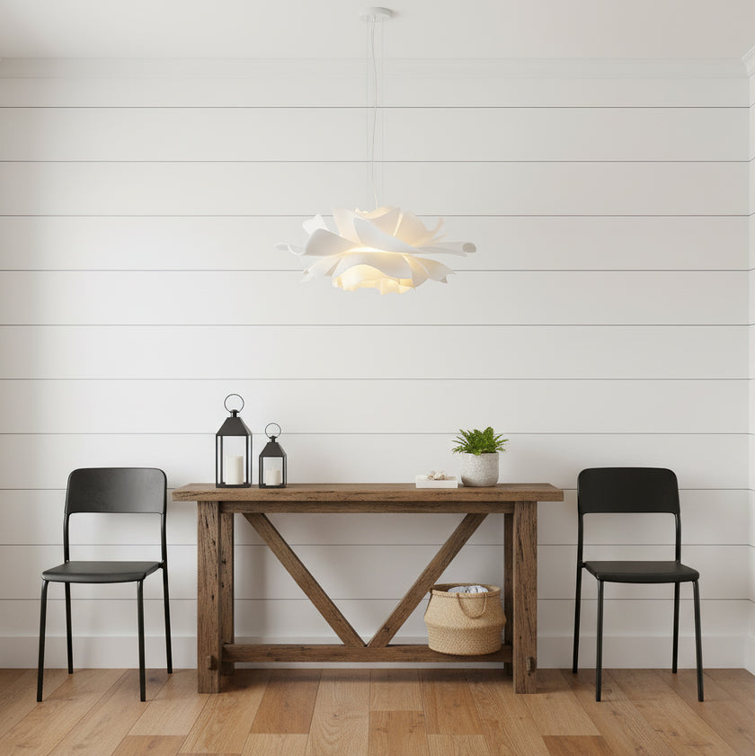 White Lotus Pendant Light