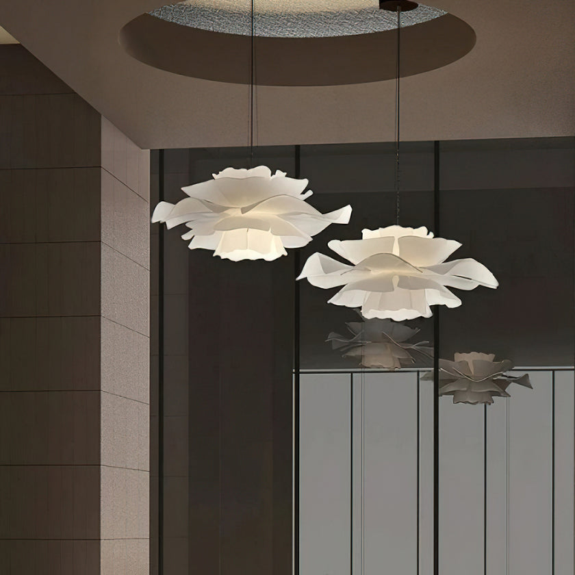 White Lotus Pendant Light