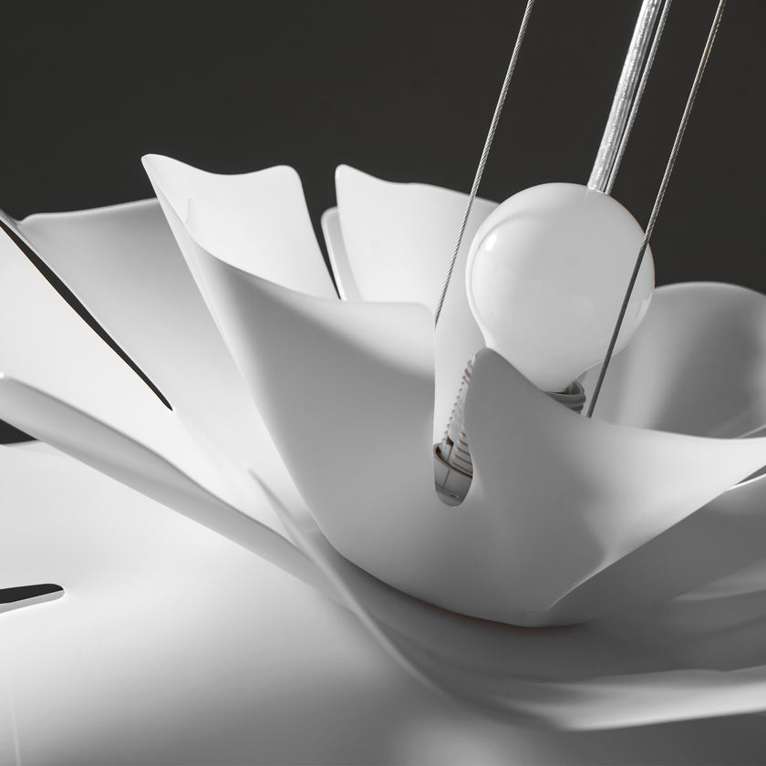 White Lotus Pendant Light