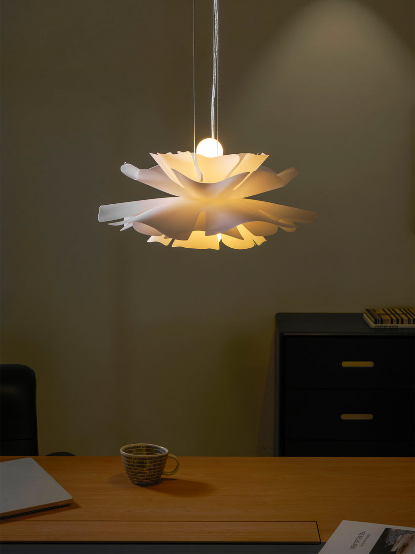 White Lotus Pendant Light