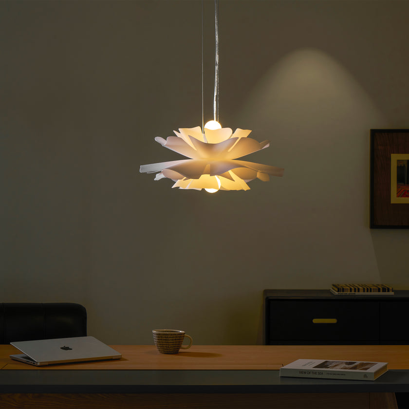 White Lotus Pendant Light