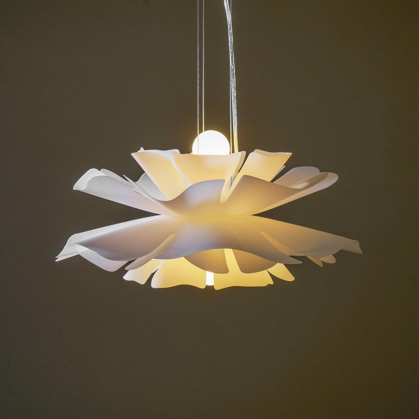 White Lotus Pendant Light