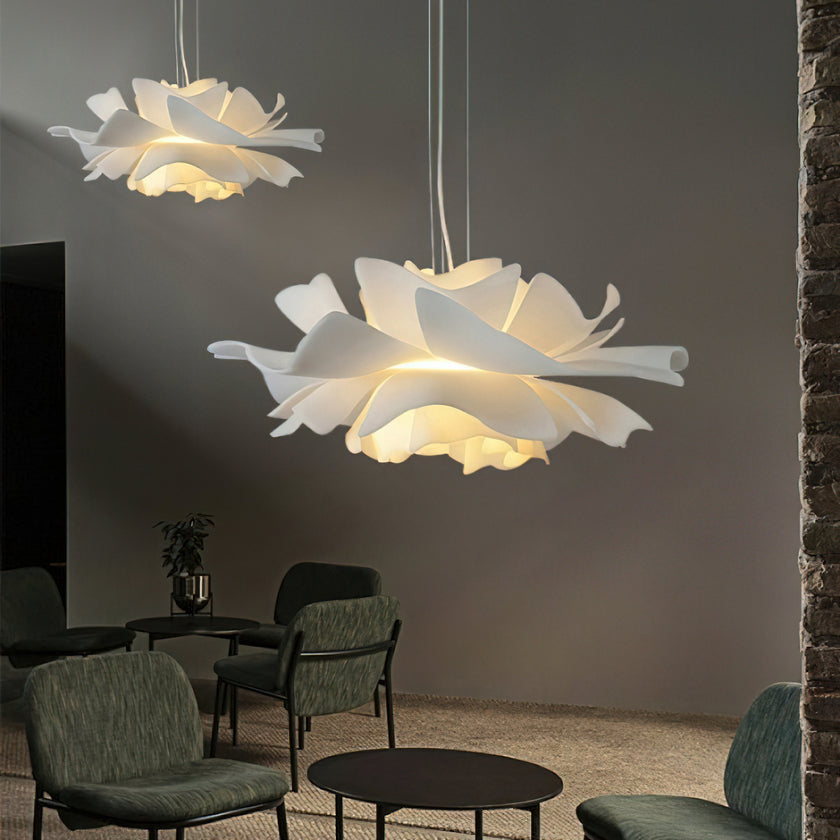 White Lotus Pendant Light