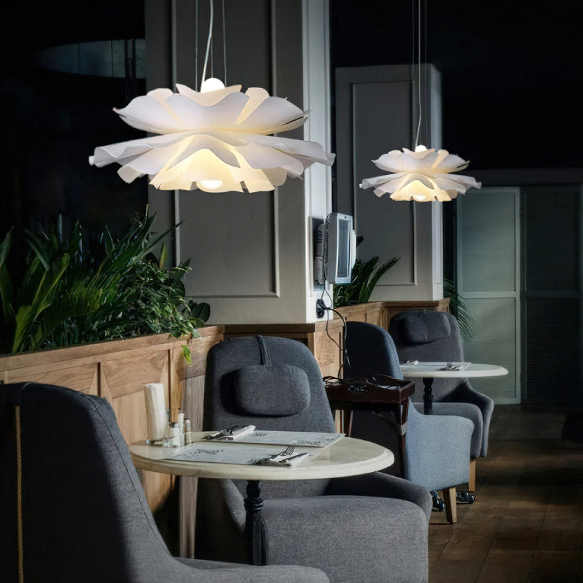 White Lotus Pendant Light