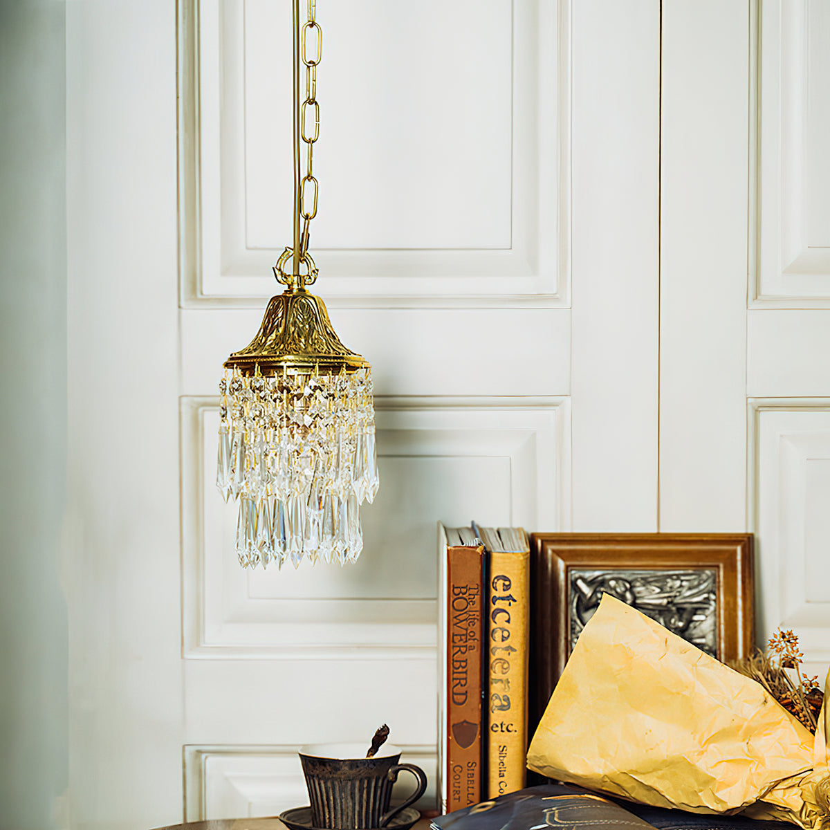 Wind Chime Crystal Pendant Light – detail 2