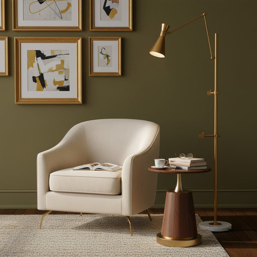 Mit Rahmenunterstützung Stehlampe