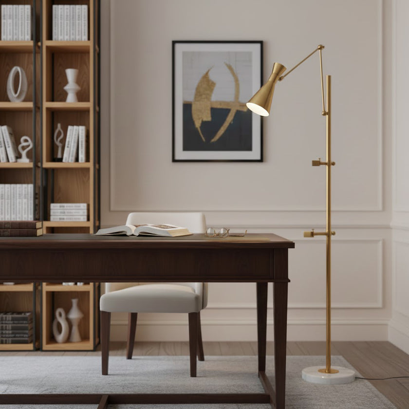 Mit Rahmenunterstützung Stehlampe