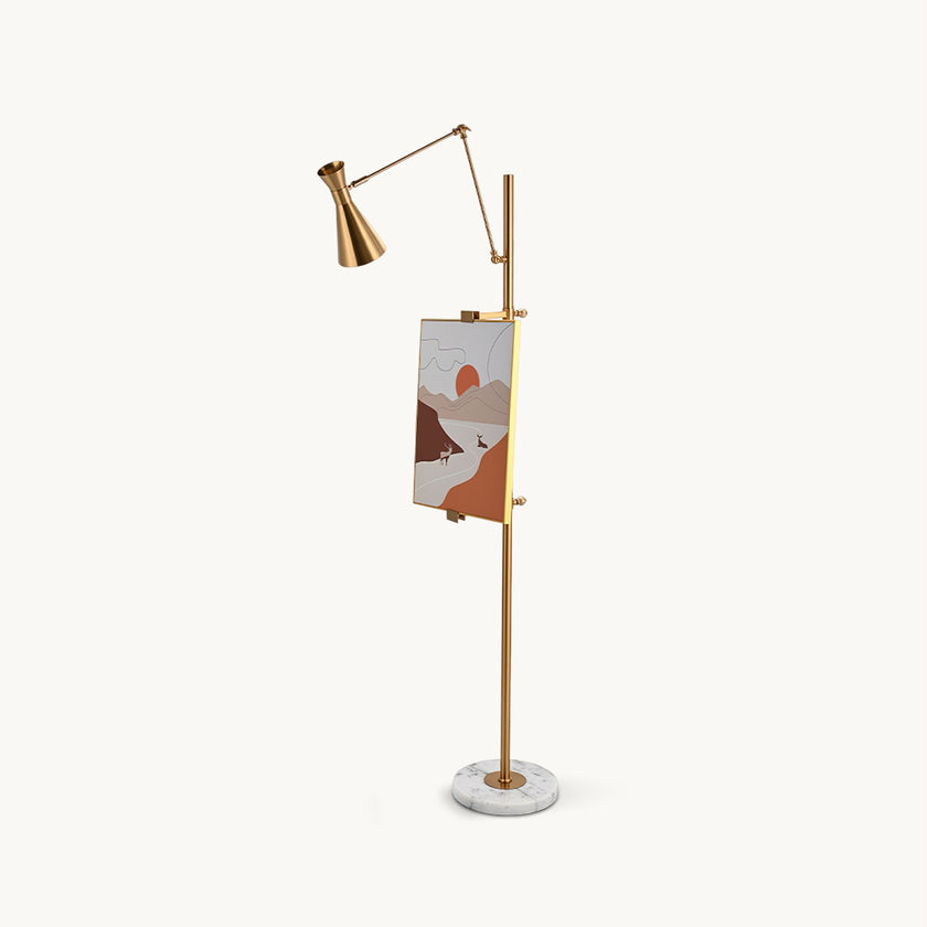 With Frame Support Floor Lamp