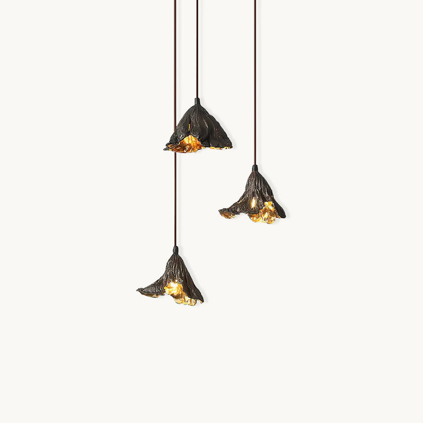 Withered Lotus Leaf Pendant Lamp