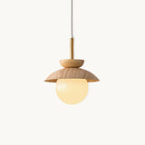 Lampadario Sospeso Frutto in Legno